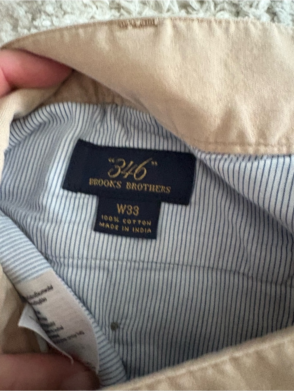 Brooks Brothers Pleated Advantage Chino Shorts Tan Khaki Size 33 - Picture 4 of 9